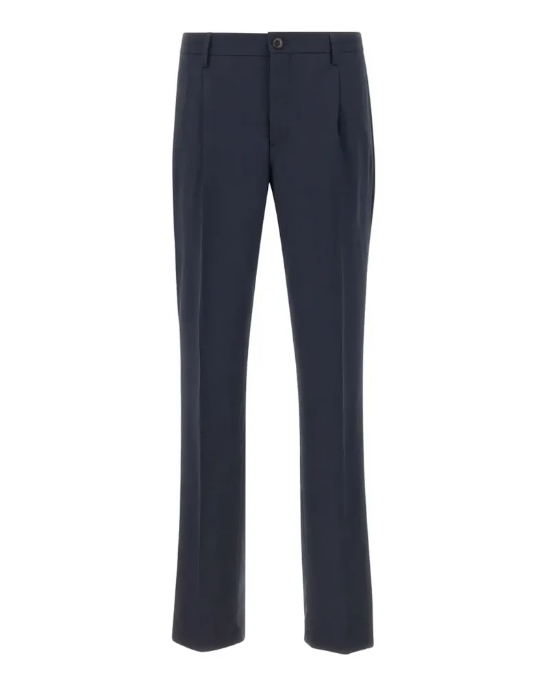 Pal Zileri front pleats button trousers - Blau Blau