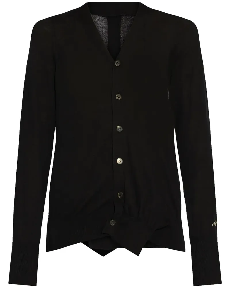 Yohji Yamamoto Cardigan aus Baumwolle - Schwarz Schwarz