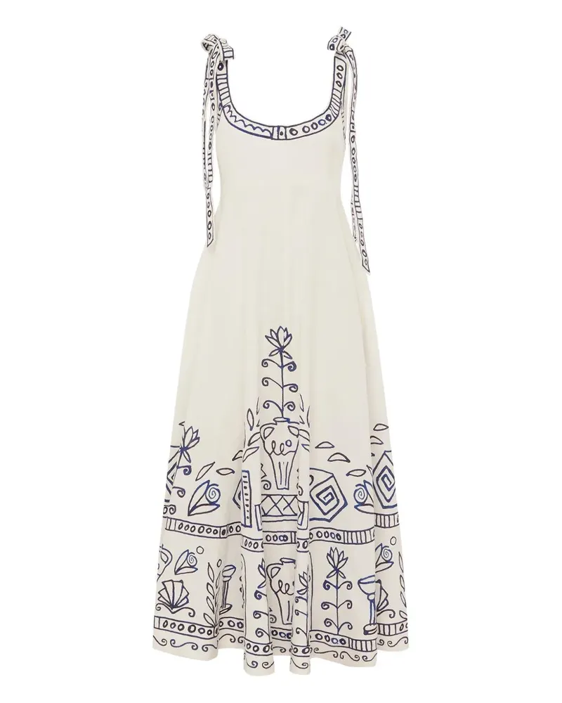 ALEMAIS Leela midi dress - Nude Nude