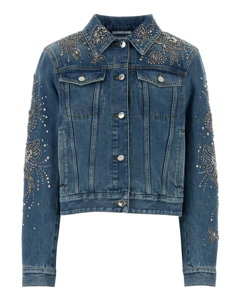 Gucci embellished denim jacket - Blau Blau