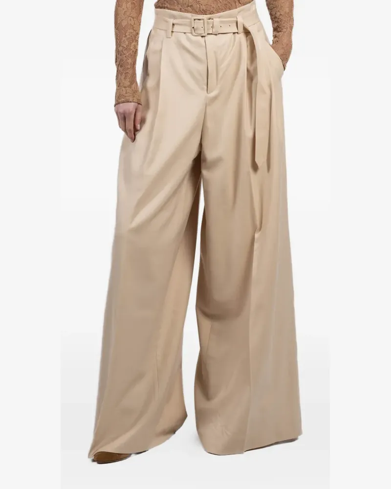 Zimmermann belted trousers - Nude Nude