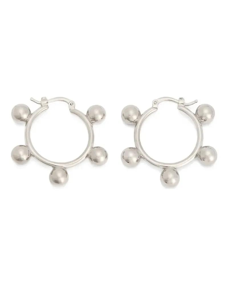 Jil Sander Klassische Creolen - Silber Silber
