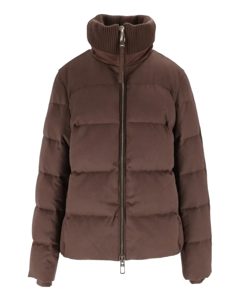 DUNO Gefütterte Jacke mit Stehkragen - Braun Braun