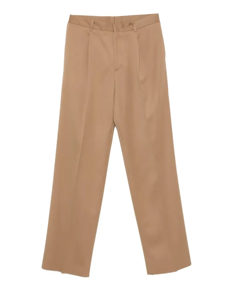 LARDINI Straight-Leg-Hose mit Falten - Nude Nude