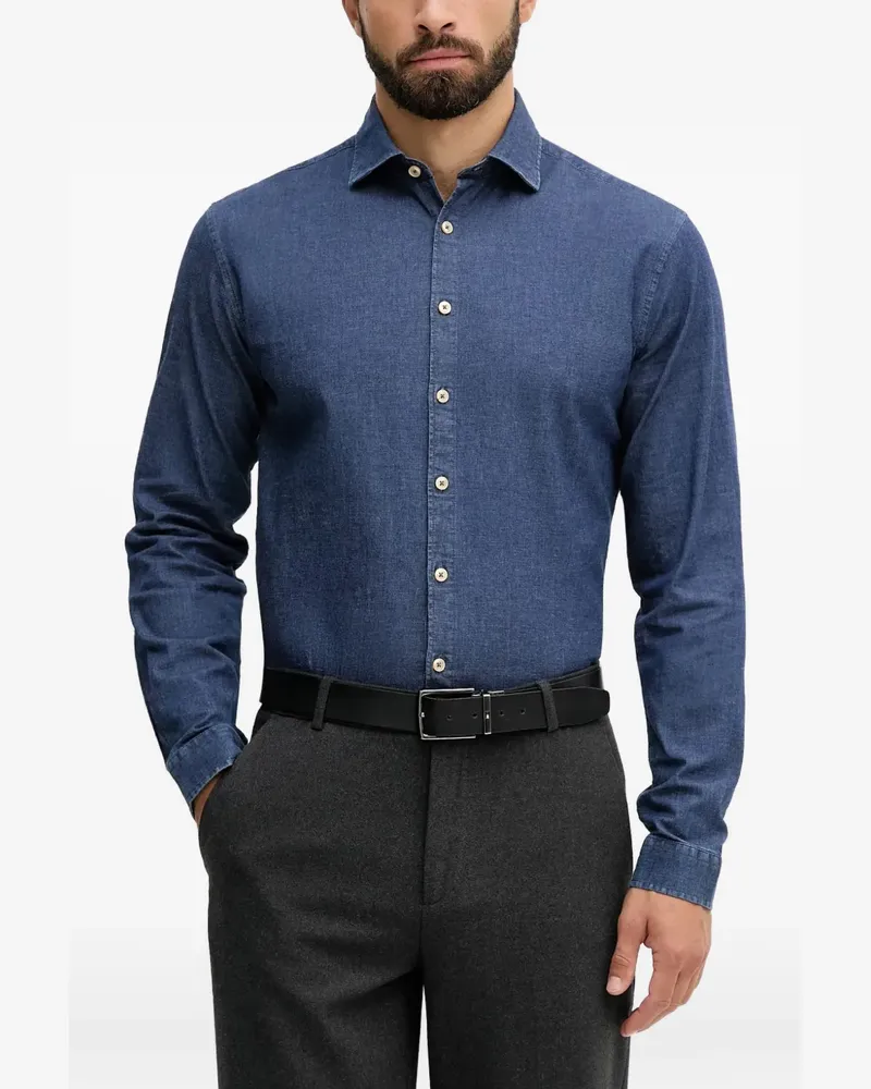 Lindbergh long-sleeve shirt - Blau Blau