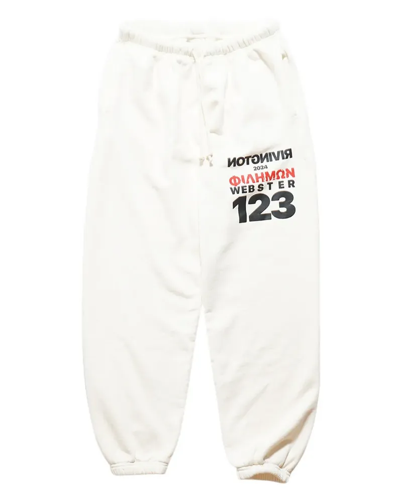 RRR123 Jogginghose aus Baumwolle - Weiß Weiß