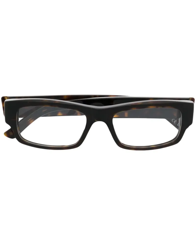Balenciaga Brille mit eckigem Gestell - Braun Braun