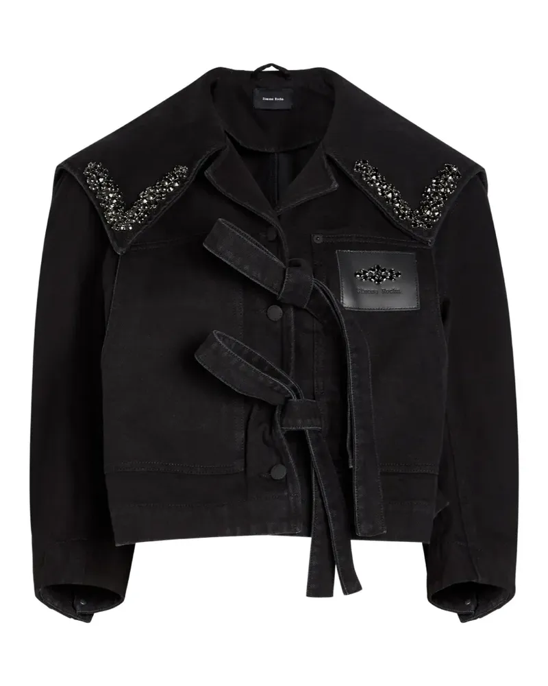 Simone Rocha embellished tie-details jacket - Schwarz Schwarz