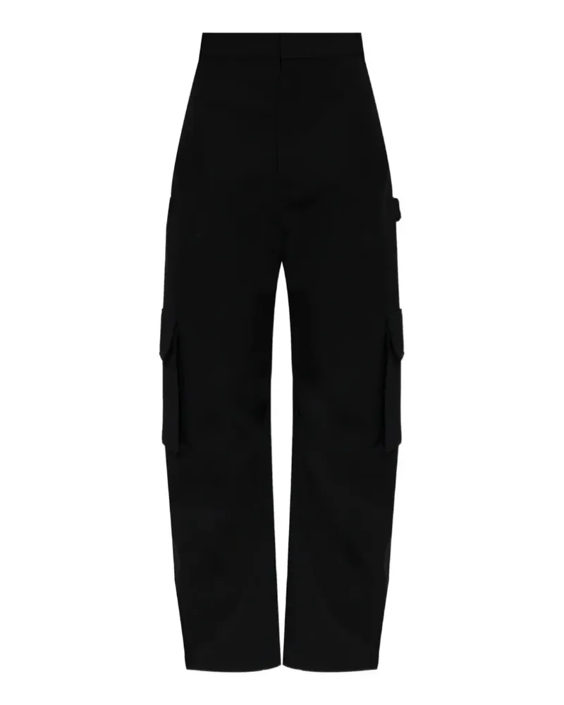 Balenciaga Cargohose aus Wolle - Schwarz Schwarz