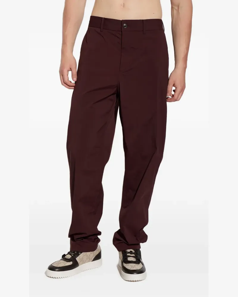 Emporio Armani Weite Hose mit Falten - Rot Rot