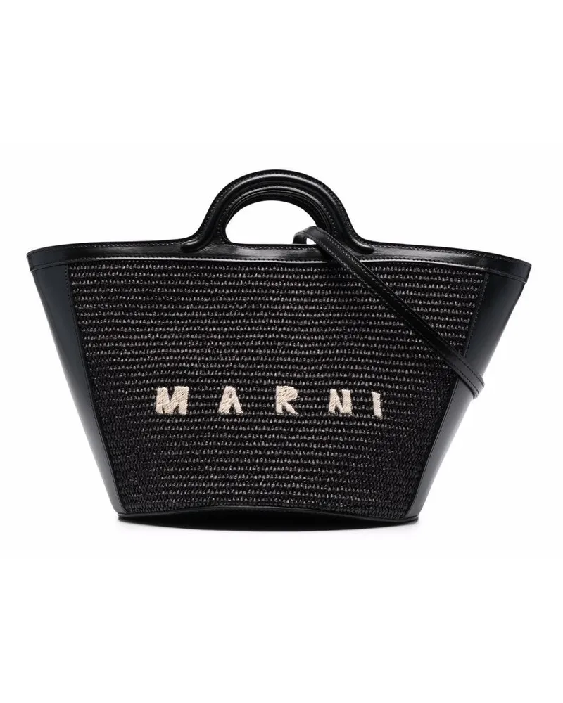 Marni Kleine Tropicalia Handtasche Schwarz