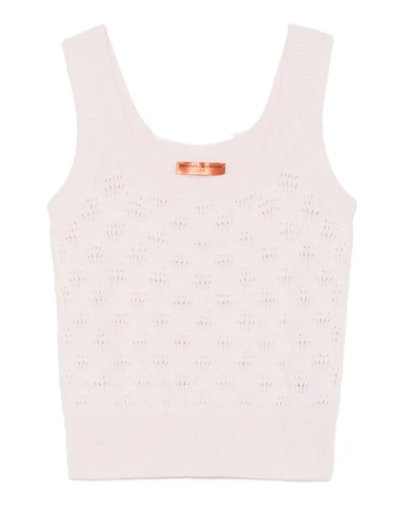 Ermanno Scervino open-knit vest - Rosa Rosa