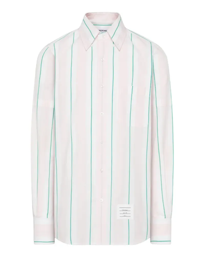 Thom Browne striped cotton shirt - Rosa Rosa