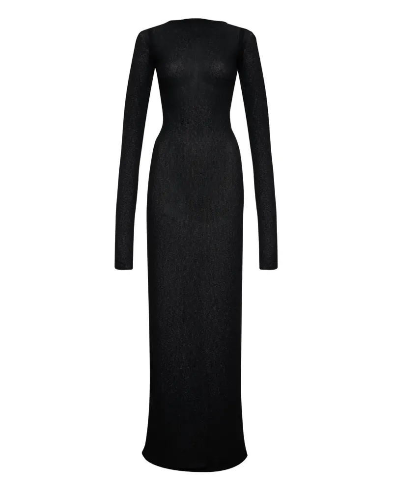 RHUDE Semi-transparentes Strickkleid aus Jersey - Schwarz Schwarz