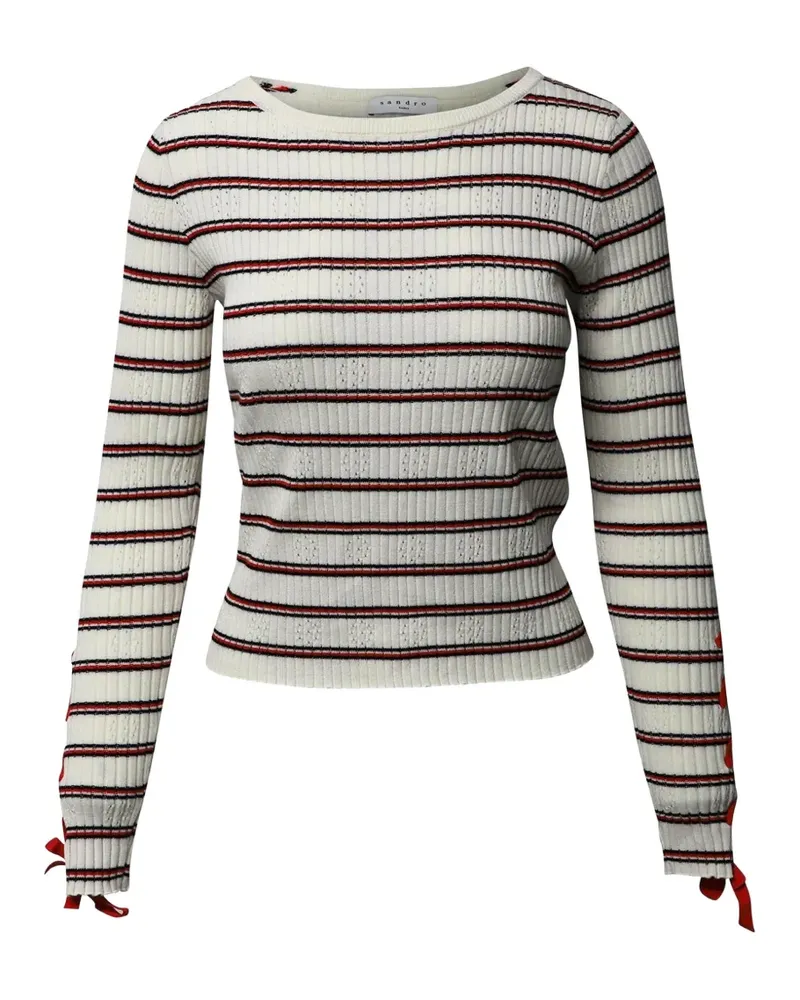 Sandro striped sweater - Weiß Weiß