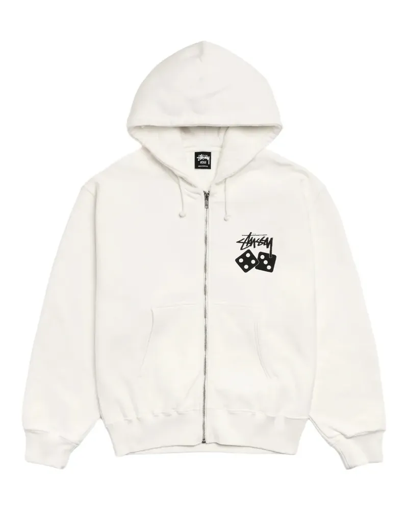 Stüssy Kapuzenjacke mit Würfel-Print - Nude Nude