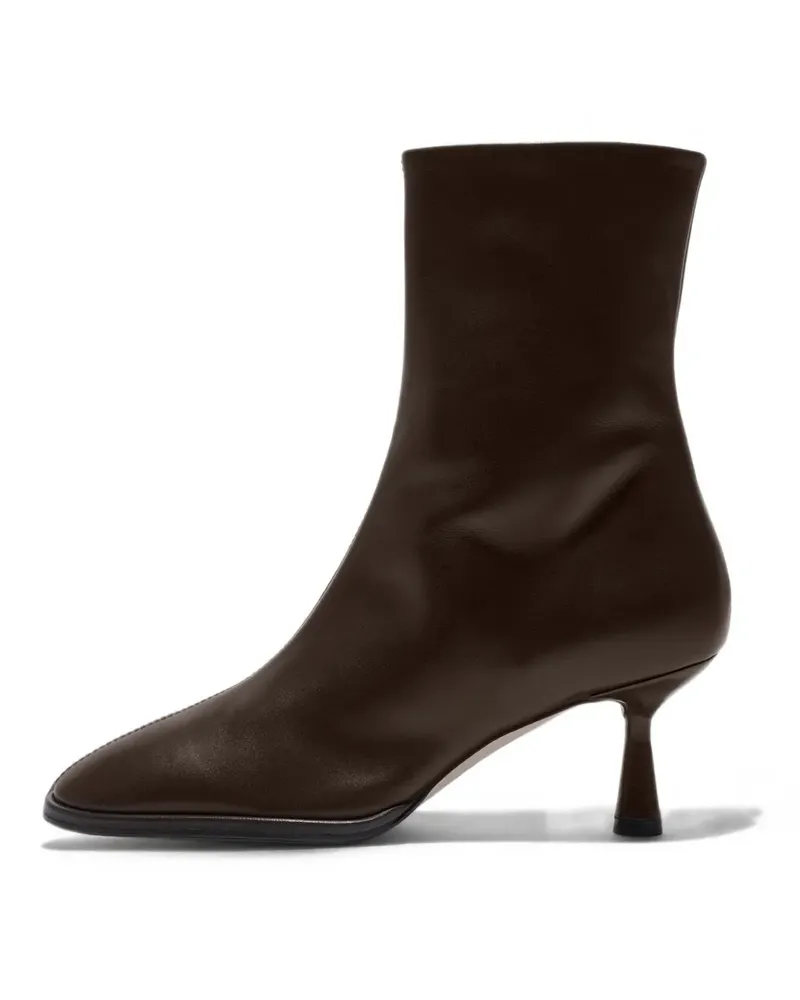 aeyde Dorothy leather ankle boots - Braun Braun