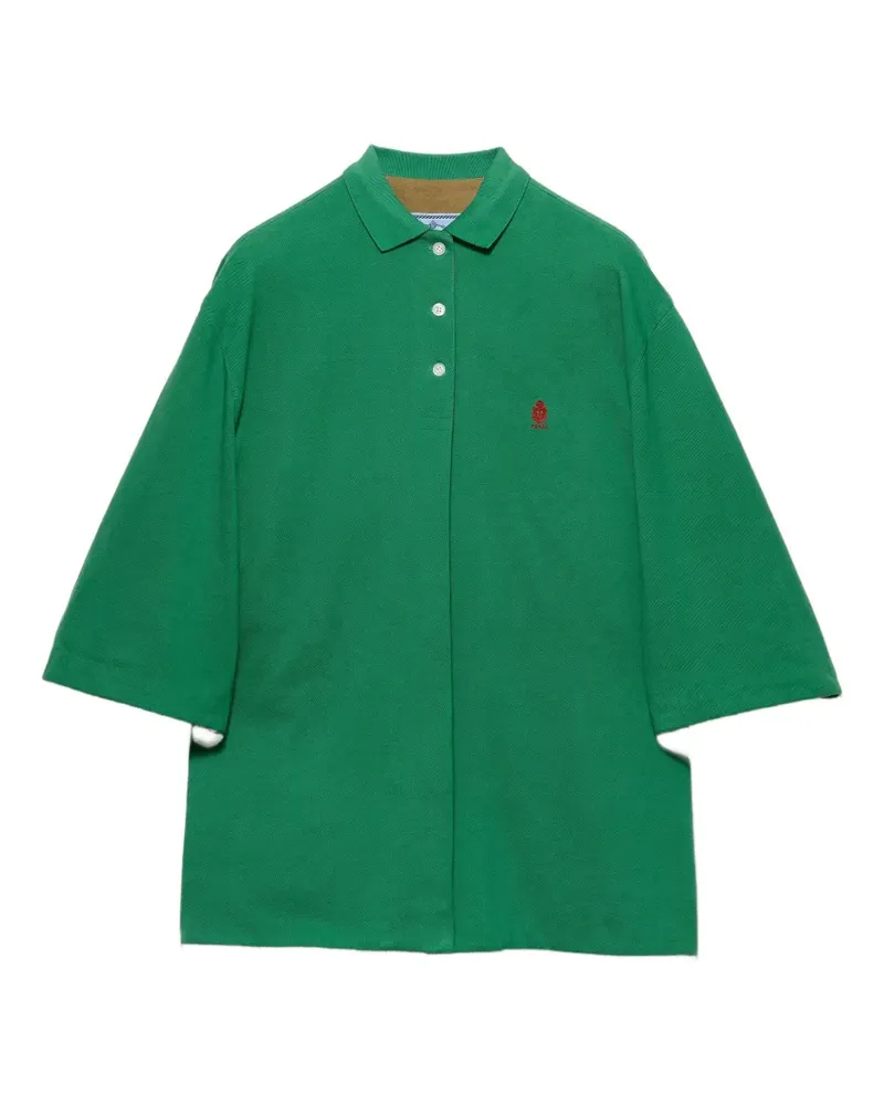 Prada Old Piqué Blousonjacke - Grün Grün