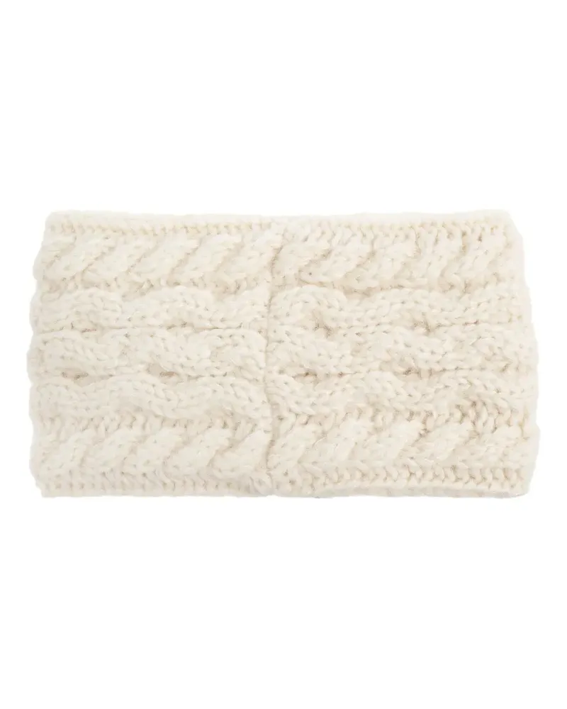 Moncler logo-patch headband - Nude Nude