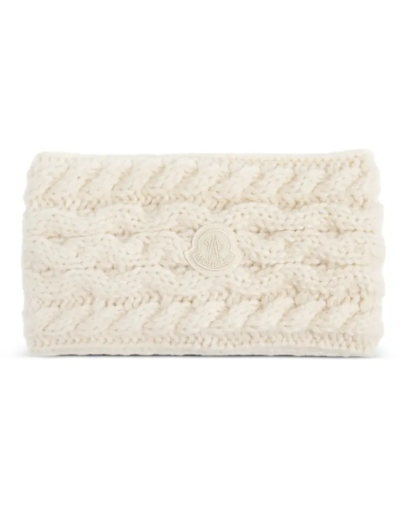 Moncler Stirnband mit Logo - Nude Nude
