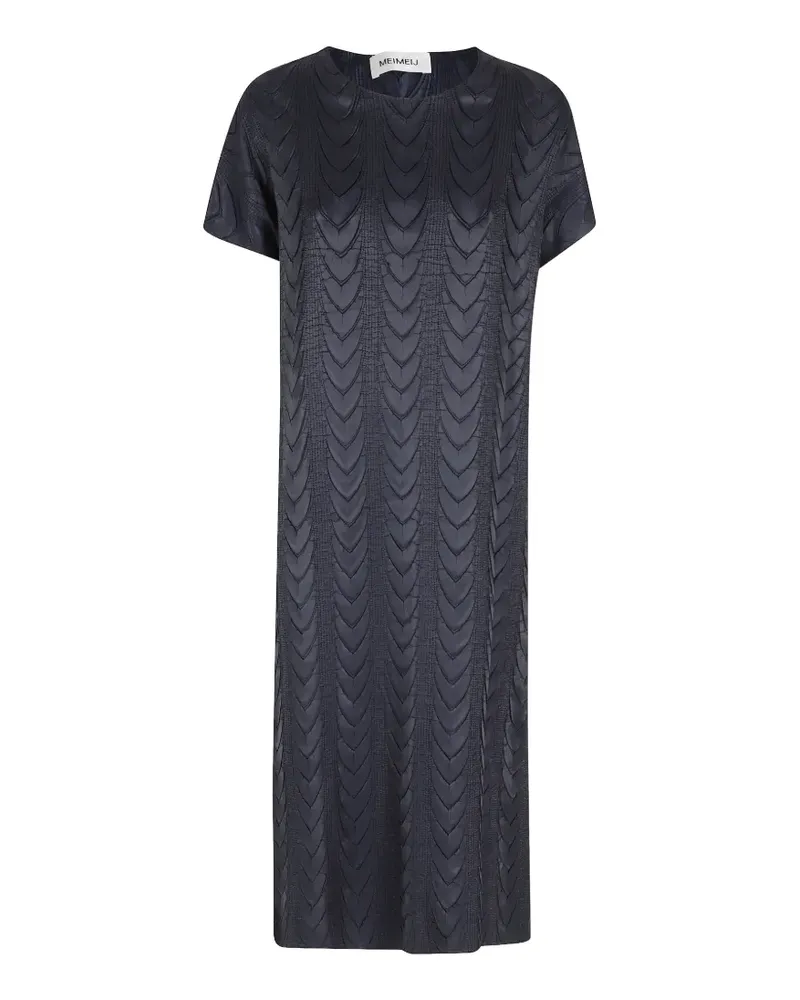 MEIMEIJ quilted short-sleeve dress - Blau Blau