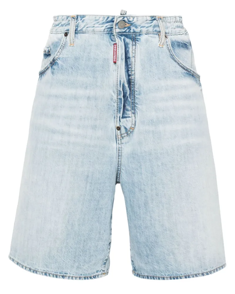 Dsquared2 Light Palm Beach Jeans-Shorts Blau