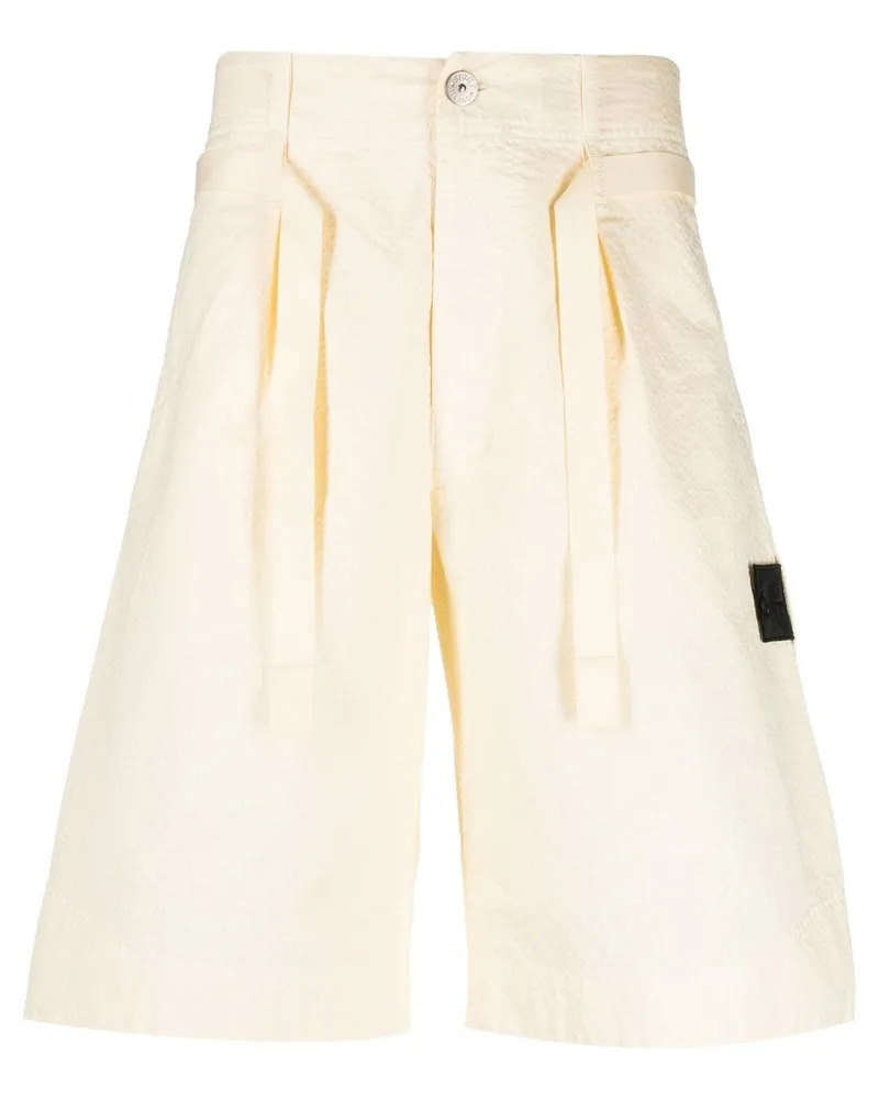 Stone Island Chino-Shorts mit Kompass-Patch - Gelb Gelb