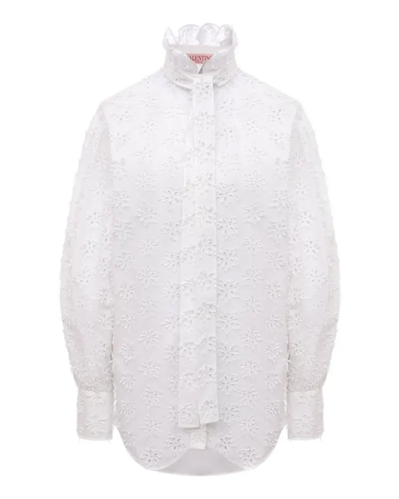 Valentino Garavani broderie-anglaise shirt - Weiß Weiß