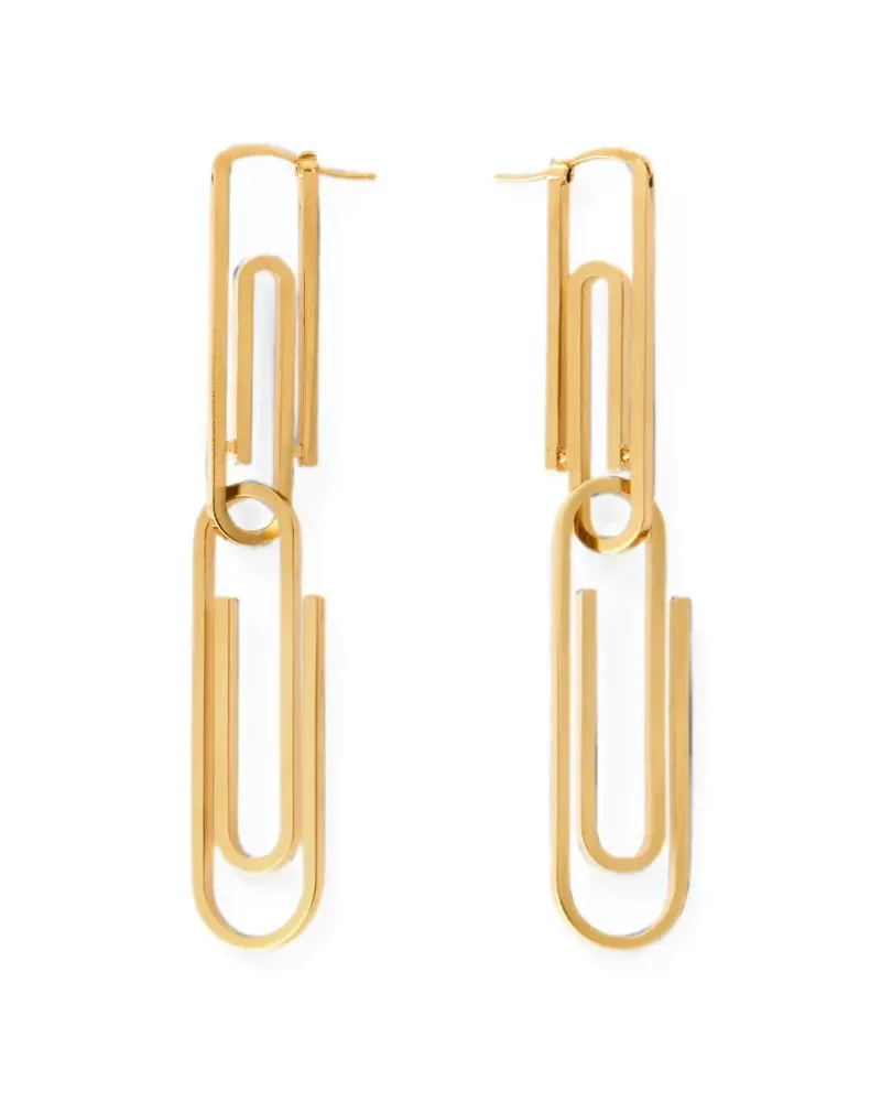 OFF-WHITE Paperclip Ohrringe - Gold Gold