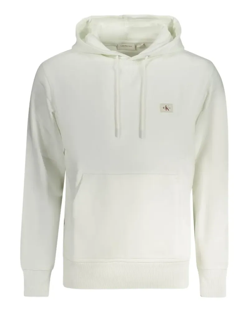 Calvin Klein logo-patch hoodie - Weiß Weiß