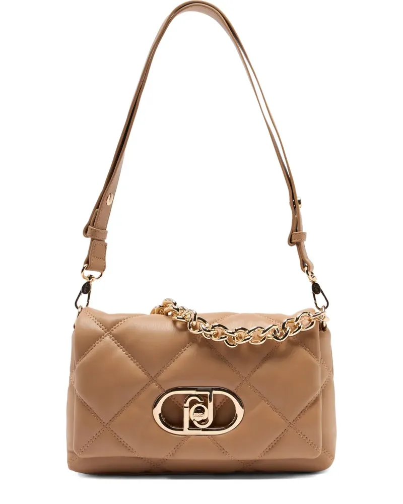 Liu Jo LaPuffy logo shoulder bag - Nude Nude