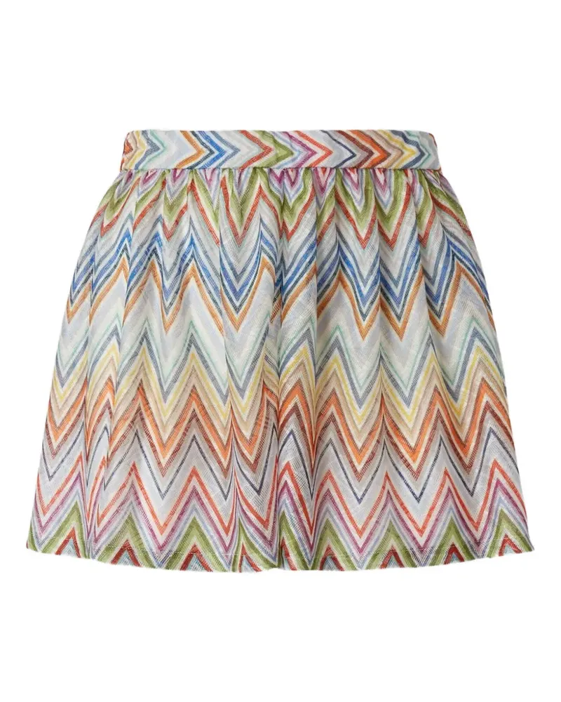 Missoni Zigzag-knit skirt - Weiß Weiß