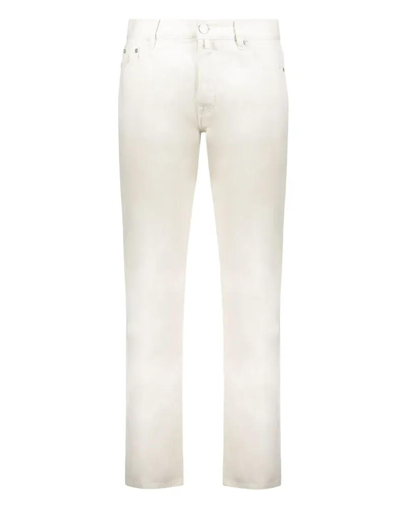 MOORER Five-Pocket-Jeans - Weiß Weiß