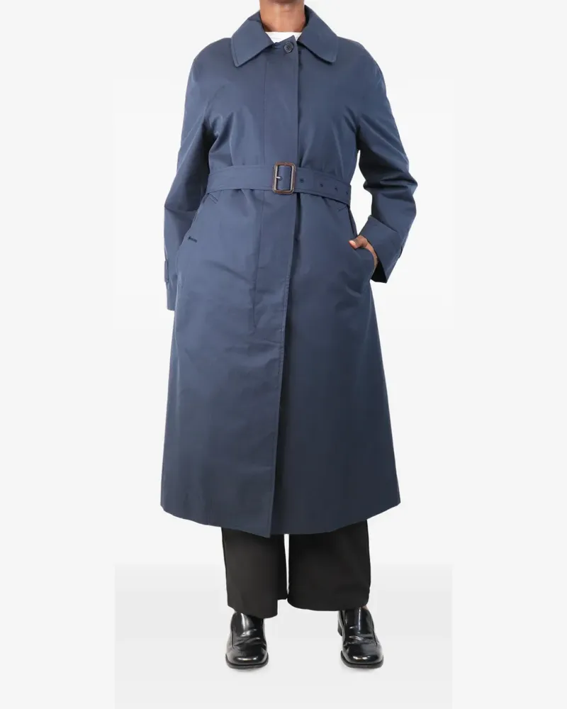 Margaret Howell belted cotton coat - Blau Blau