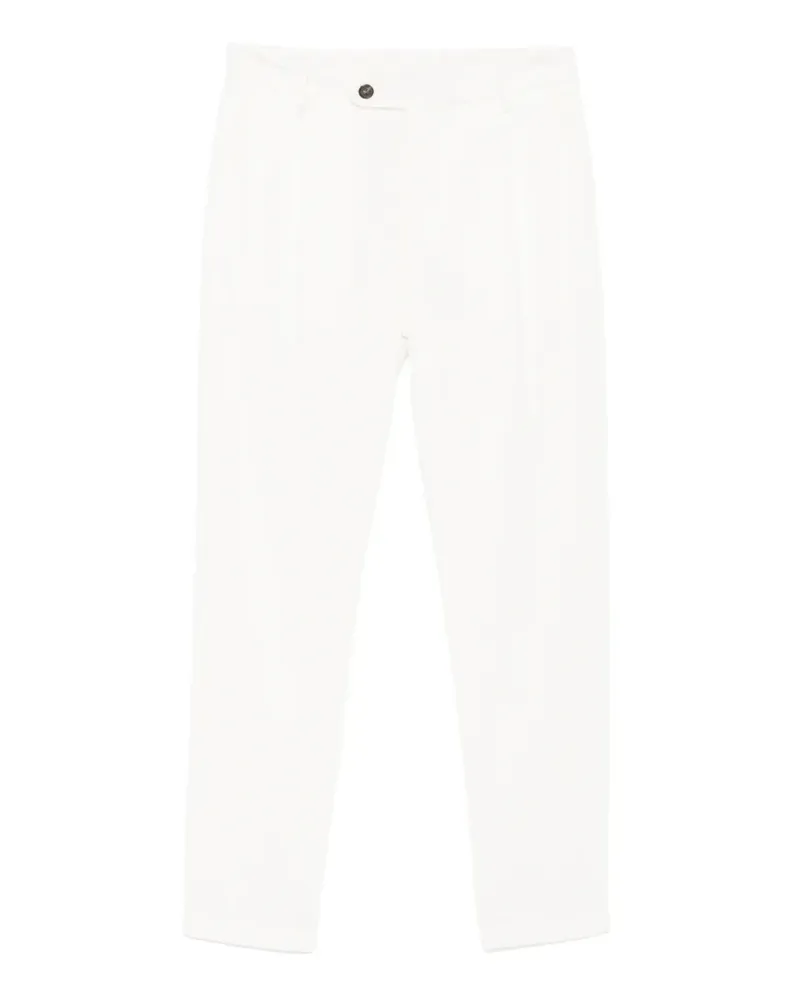 Eleventy Cordhose mit Falten - Weiß Weiß