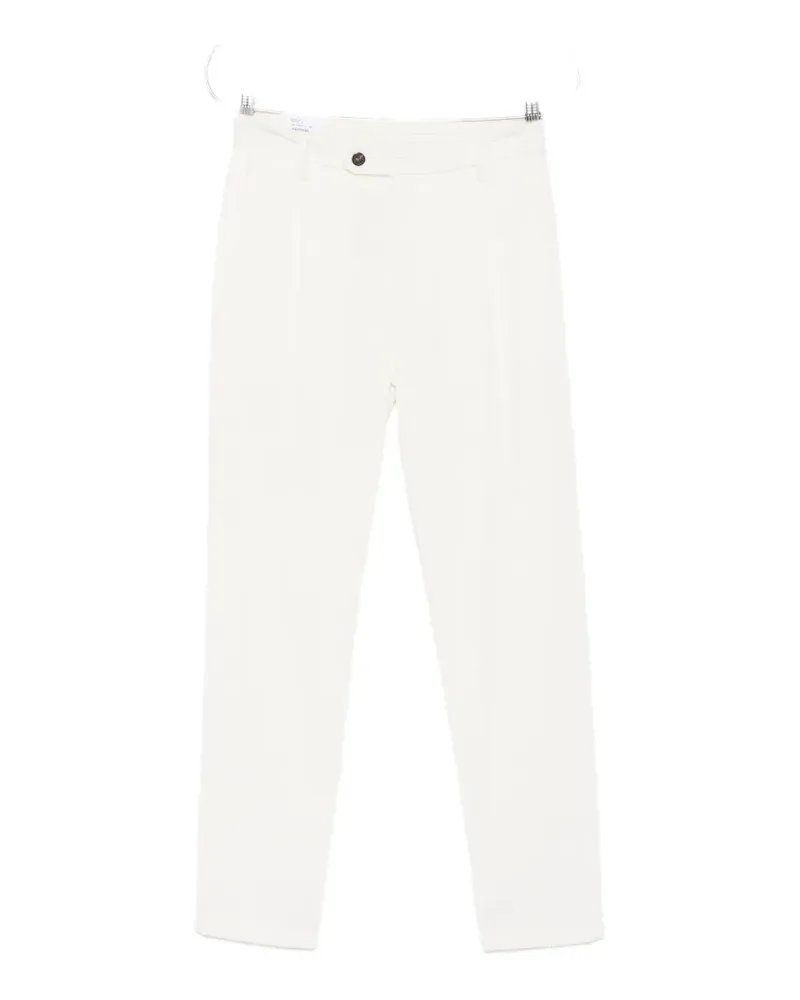 Eleventy pleated corduroy trousers - Weiß Weiß