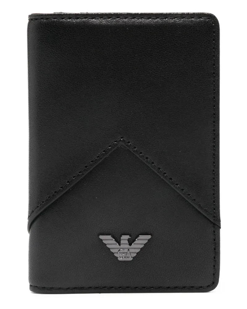 Emporio Armani Portemonnaie mit Logo - Schwarz Schwarz