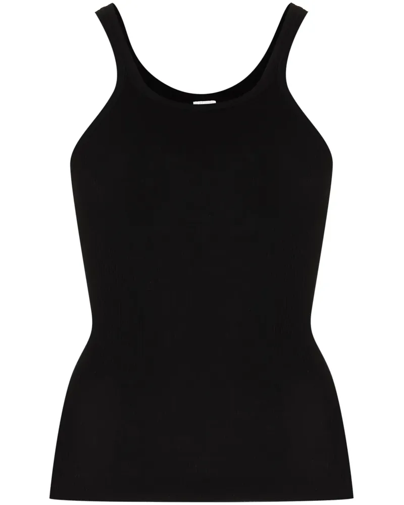 RE/DONE Geripptes Tanktop - Schwarz Schwarz