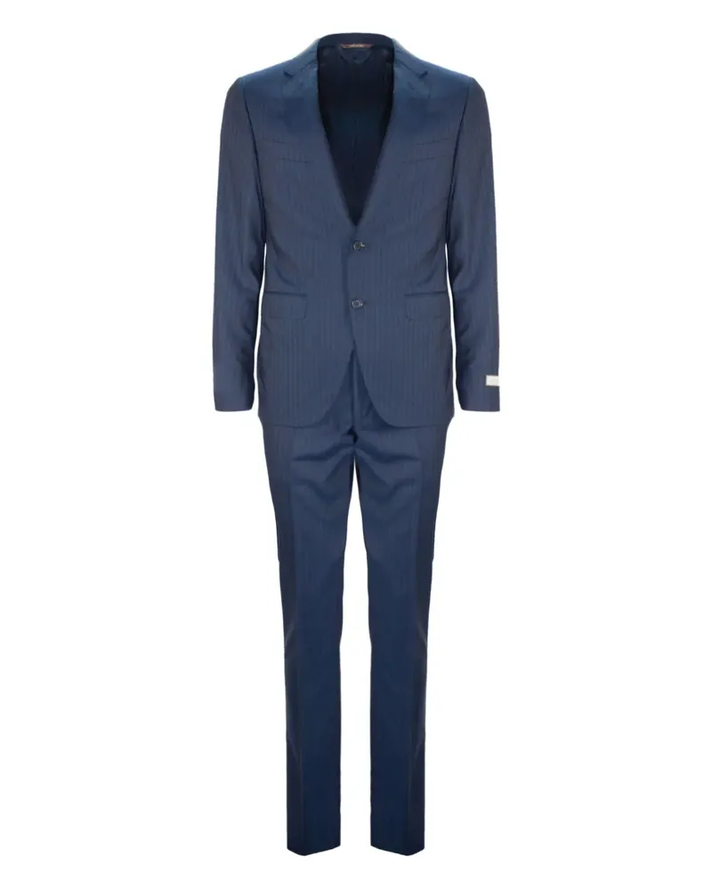 Canali Anzug mit Nadelstreifen - Blau Blau