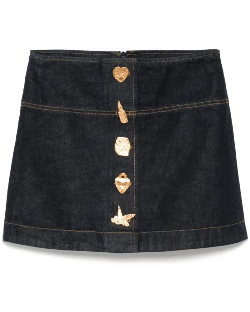 Zimmermann Minirock aus Denim - Blau Blau