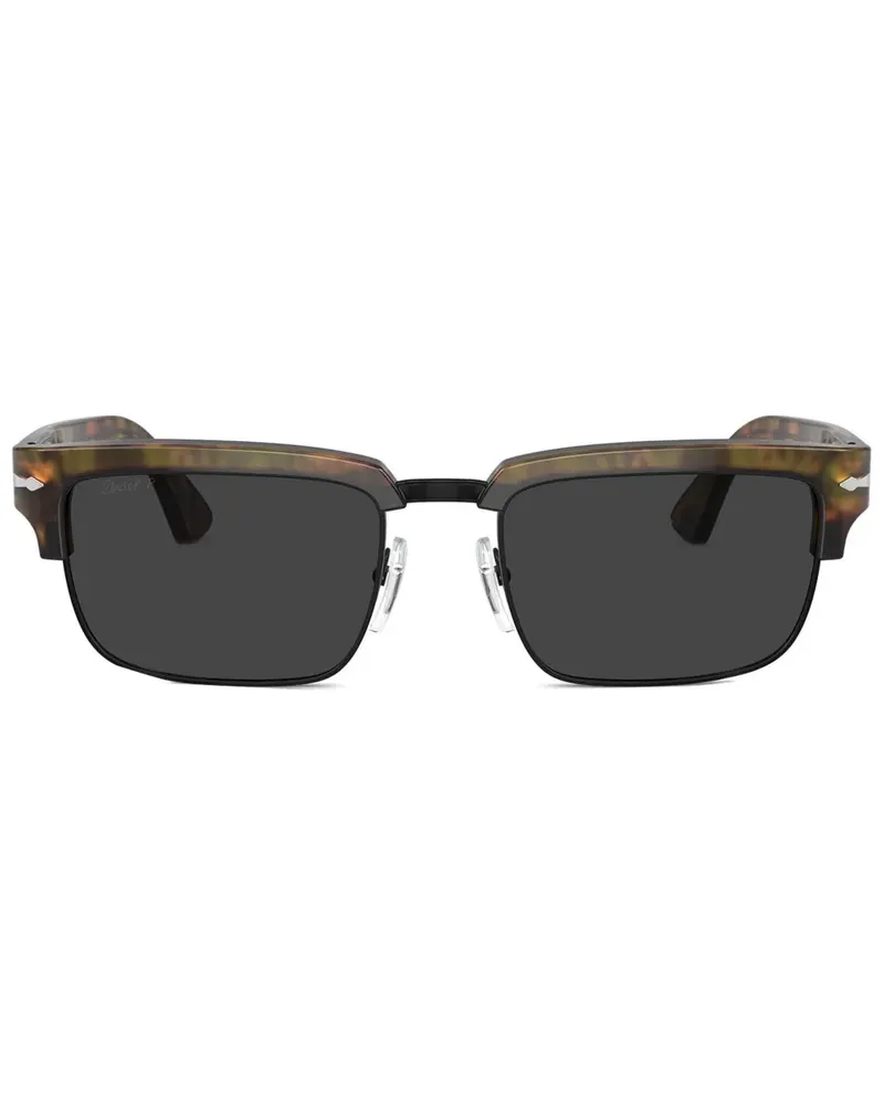 Persol Sonnenbrille mit eckigem Gestell - Braun Braun