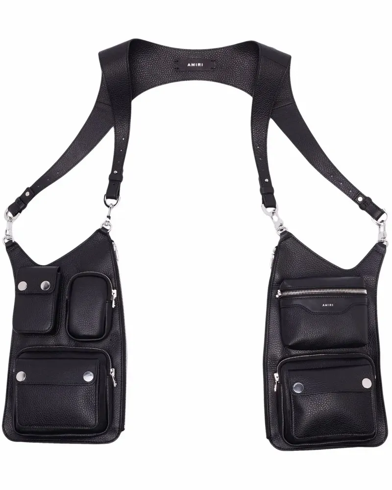 Amiri Harness Handtasche 2.0 - Schwarz Schwarz