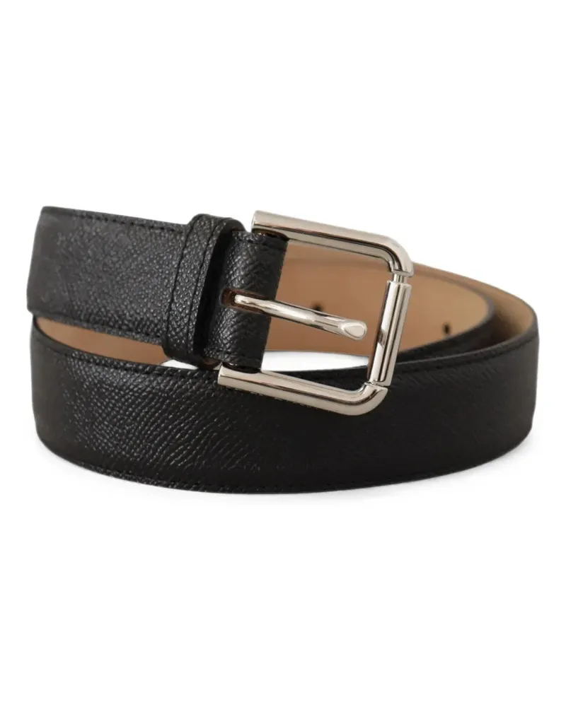 Dolce & Gabbana textured-design belt - Schwarz Schwarz