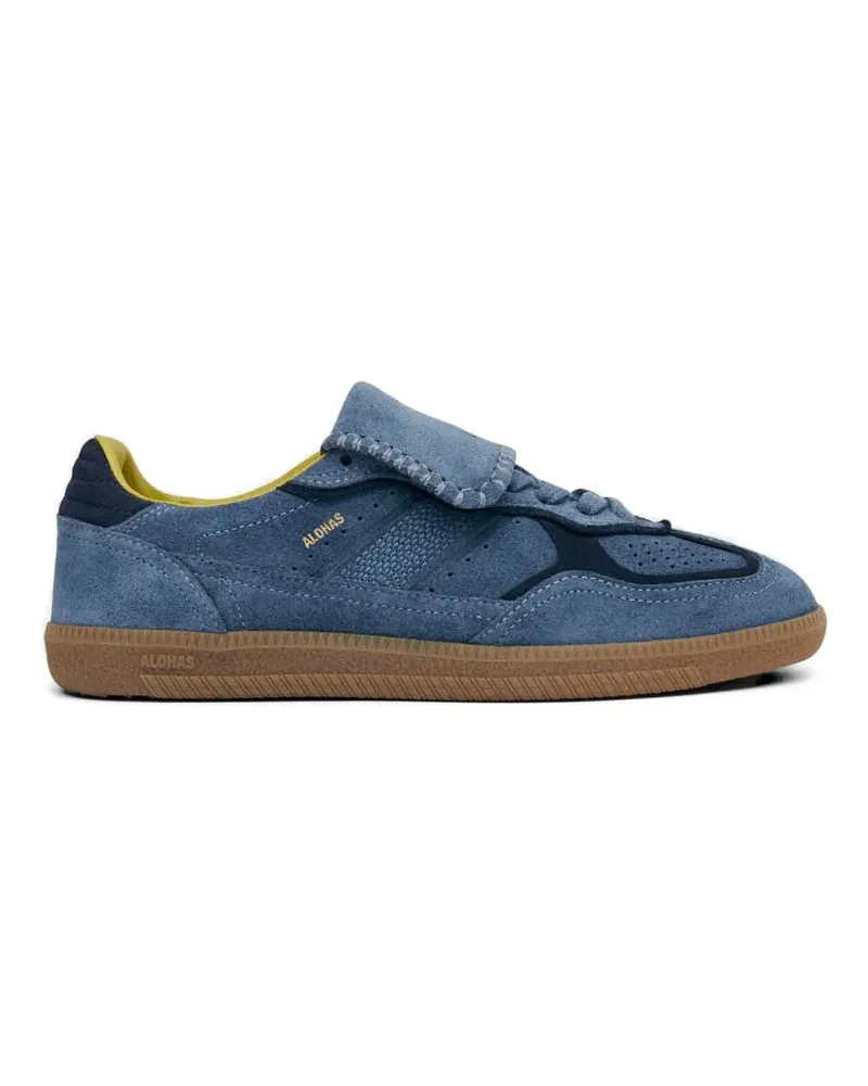 Alohas Sneakers aus Wildleder mit langer Zunge - Blau Blau