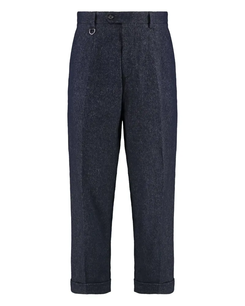 Paolo Pecora Milano Plissierte Hose - Blau Blau