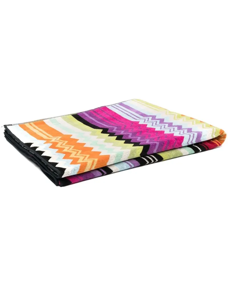 Missoni Home Badetuch mit Zickzackmuster - Orange Orange