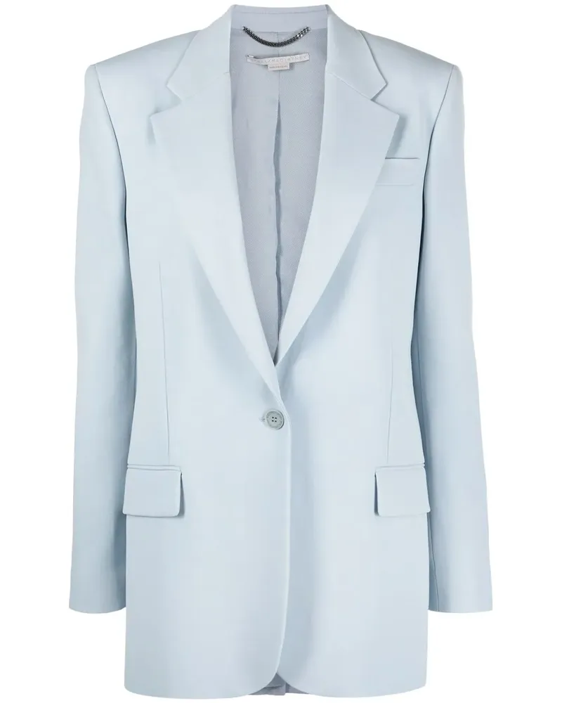 Stella McCartney Blazer im Oversized-Look - Blau Blau