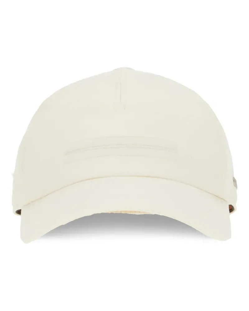 Ermenegildo Zegna logo-embroidered baseball cap - Nude Nude