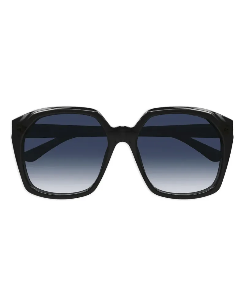 Chloé Sonnenbrille mit geometrischem Gestell - Schwarz Schwarz