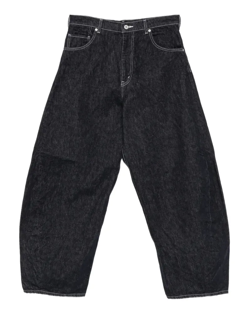 Comme des Garçons contrast-stitch jeans - Schwarz Schwarz